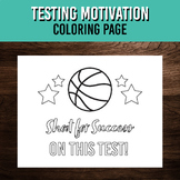 Test Taking Motivation Coloring Page - Shoot for Success B