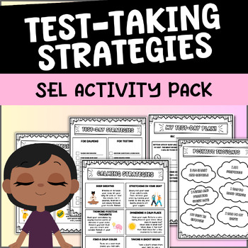 Preview of Test-Taking SEL Strategies Packet | Standardized | Elementary Prep | Anxiety
