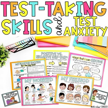 Preview of Test-Taking Skills, Test Anxiety Coping Skills, Test Prep