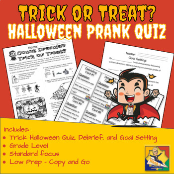 Preview of Test Taking Skills: Trick or Treat Following Directions Quiz