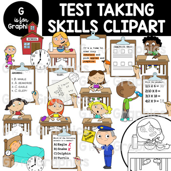 Preview of Test Taking Skills and Tips Clipart
