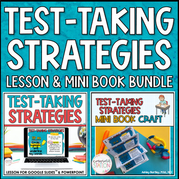 Preview of Test Taking Strategies Digital Lesson & TestTaking Test Prep Mini Book Craft