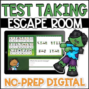 Preview of Test Taking Strategies Lesson Escape Room DIGITAL In Person or Distance Learning