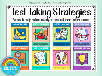 Preview of Test Taking Strategies Posters