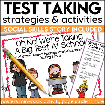Preview of Social Stories Test Anxiety Test Taking Strategies Tips Bookmarks Test Prep