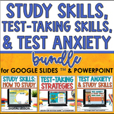 Test Taking Strategies, Study Skills & Test Anxiety Lesson
