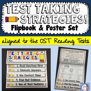 Preview of Test Taking Strategy FLIP BOOK! (aligned to OST tests)