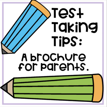 Preview of Test Preparation Tips: Brochure For Parents