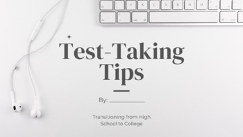 Preview of Test-Taking Tips Presentation