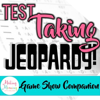 Preview of Test Taking Tips & Strategies Jeopardy Companion