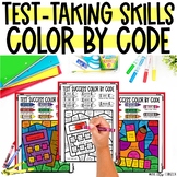 Test-Taking Tips, Test-Taking Skills Color by Code Activity