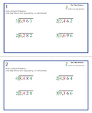 Test Tube Division Command Cards (Answer Key Included)