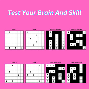 Preview of Nurikabi Puzzles ,Test Your Brain And Skill