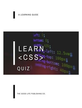 Preview of Test Your CSS Knowledge: Beginner CSS Quiz with Answer Sheet