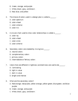 Test Your Knowledge of Color Theory by Mary's Class