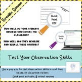 Test Your Observation Skills ~ Year Long Activity ~ Editab