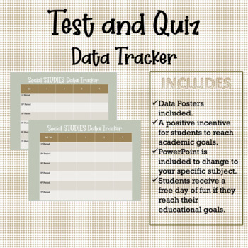 Preview of Test and Quiz Data Tracker