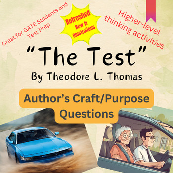 Preview of Test by Theodore L. Thomas Author's Purpose Questions and Activites