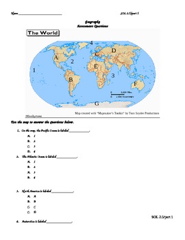 Test for Landforms and Map Skills - Goes with Study Guide | TpT