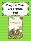 Test for the Book Frog and Toad Are Friends by Arnold Lobel