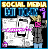 Social Media EDITABLE Exit Tickets