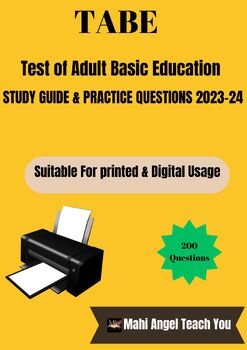 Preview of Test of Adult Basic Education Study Guide 2023-2024