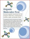 Test on Organic Molecules