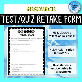 Preview of Test or Quiz Retake Form