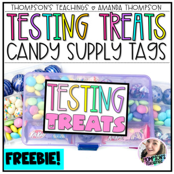 Preview of Test taking candy tags | Emergency Candy Supply