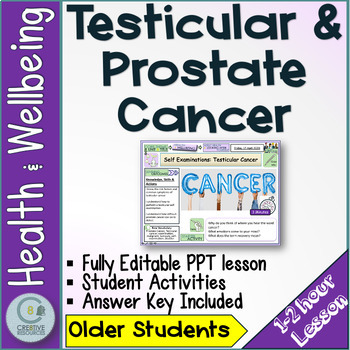 Preview of Testicular Cancer  + Prostate Cancer - Health and Wellbeing Lesson