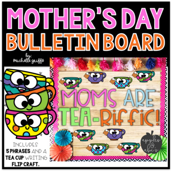 Preview of Mother's Day Tea Bulletin Board Craft Card