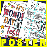 Testing Day Collaborative Poster - Test Day 2024 art lesson