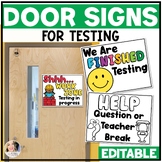 Testing Do Not Disturb Sign - Testing Sign Door - Quiet Te