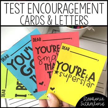Preview of Testing Encouragement Notes