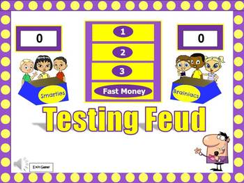 Preview of Testing Feud Powerpoint Game: PERFECT before State Test!!