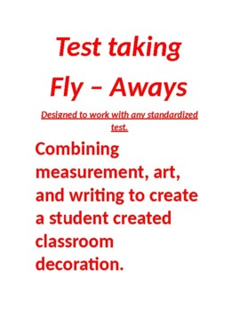 Preview of Standardized Testing - Fly-Aways - Review, art, and fun in one!