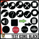 Testing Icon Clip Art: Black