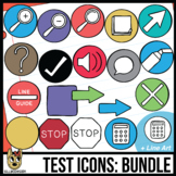 Testing Icon Clip Art: Bundle 12 Colors
