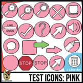 Testing Icon Clip Art: Pink