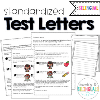 Preview of Testing Letter to Parents {Bilingual}