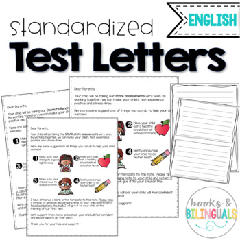 Preview of Testing Letter to Parents {English}