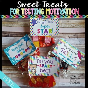 Preview of Testing Motivation: Sweet Treats Labels