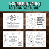 Testing Motivation Coloring Page Bundle for Students