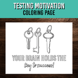 Testing Motivation Coloring Page for Students - Your Brain
