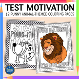 Testing Motivation Coloring Pages Animals Theme