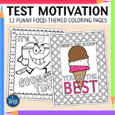 Testing Motivation Coloring Pages Foods Theme
