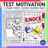 Testing Motivation Coloring Pages Sports Theme