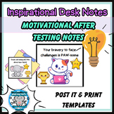Testing Motivation | Notes | Post It | Classroom Management