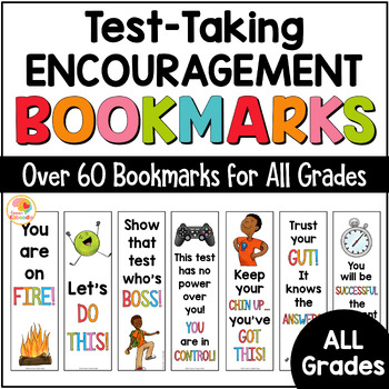 Preview of State Testing Encouragement Bookmarks: Motivational Testing Notes for Students