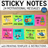 Testing Motivation Sticky Notes for Students